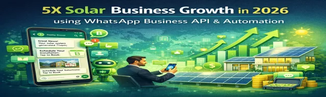 5X Solar Business Growth in 2026 using WhatsApp Business API & Automation