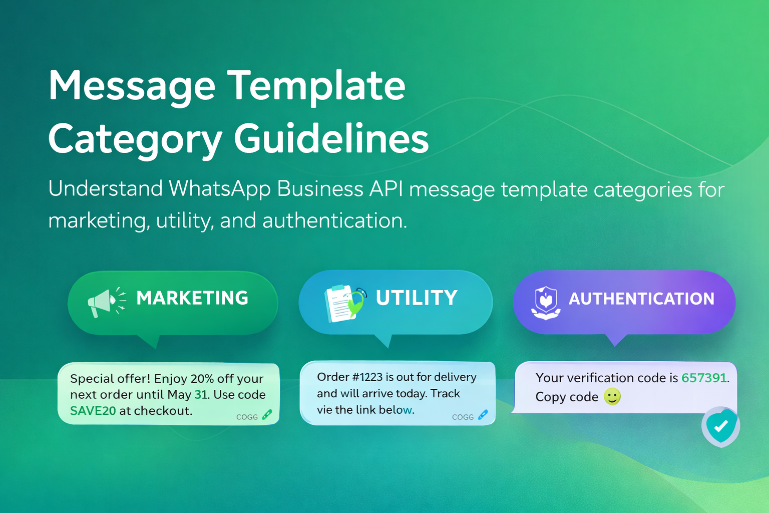 Whatsapp templates category guidelines